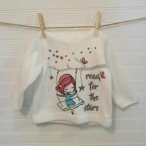 Baby Girl's Fleece Hoodie- 12-18M